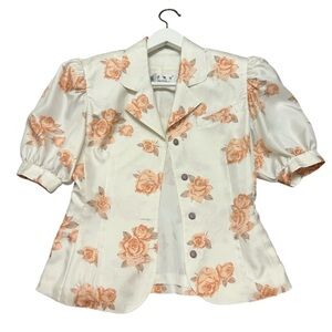 J.M.T Sz M (32) vintage ultra puff sleeved blazer great vintage condition